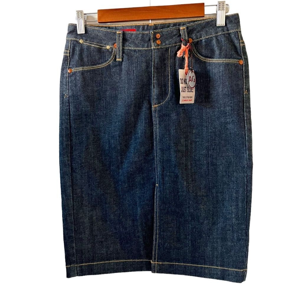 AG Adriano Goldschmied NEW The Precise Denim Skirt Size 27R